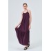 ASKILI OVERSIZE RAHAT KESİM GÜNLÜK SAHİL- BEACH PLAJ MOR ELBİSE 